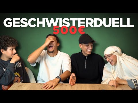 The smartest one gets €500 😱 (Sibling Duel)