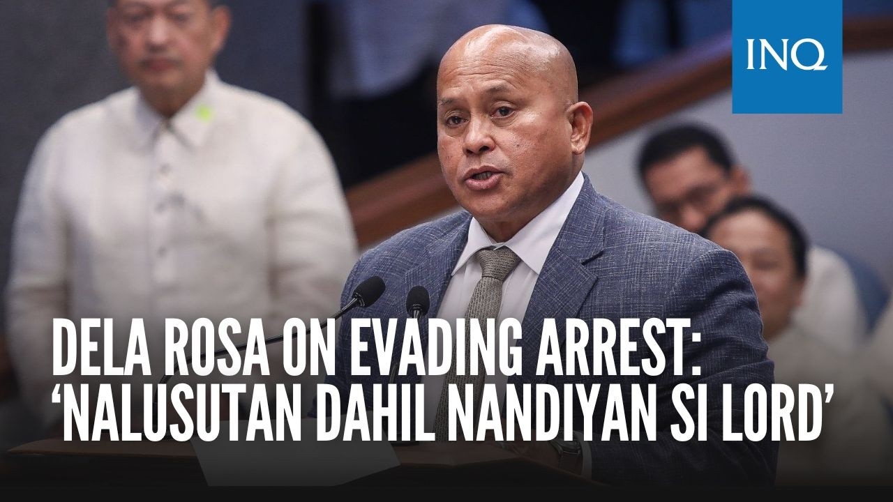 Dela Rosa on evading arrest: ‘Nalusutan dahil nandiyan si Lord’