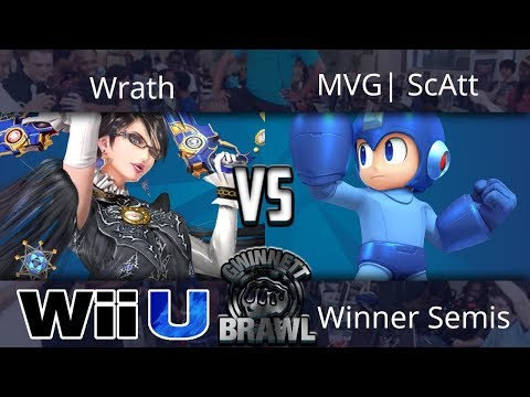 Gwinnett Brawl July 2018 - Wrath (Bayonetta) vs MVG | ScAtt (Megaman) - Smash 4 Winners Semis