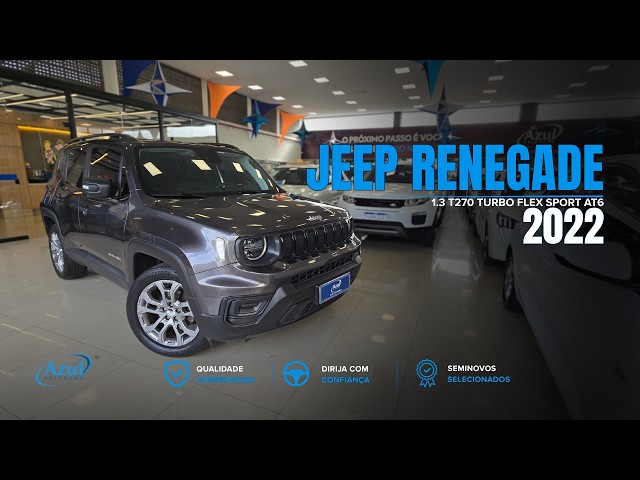 Vídeo JEEP RENEGADE 1.3 T270 Turbo Flex Sport At6