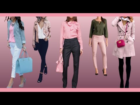 LOOKS Y  DE ROPA ELEGANTE CON UN COLOR FEMENINO Y DELICADO / COMBINACIONES EN COLOR ROSA PALIDO