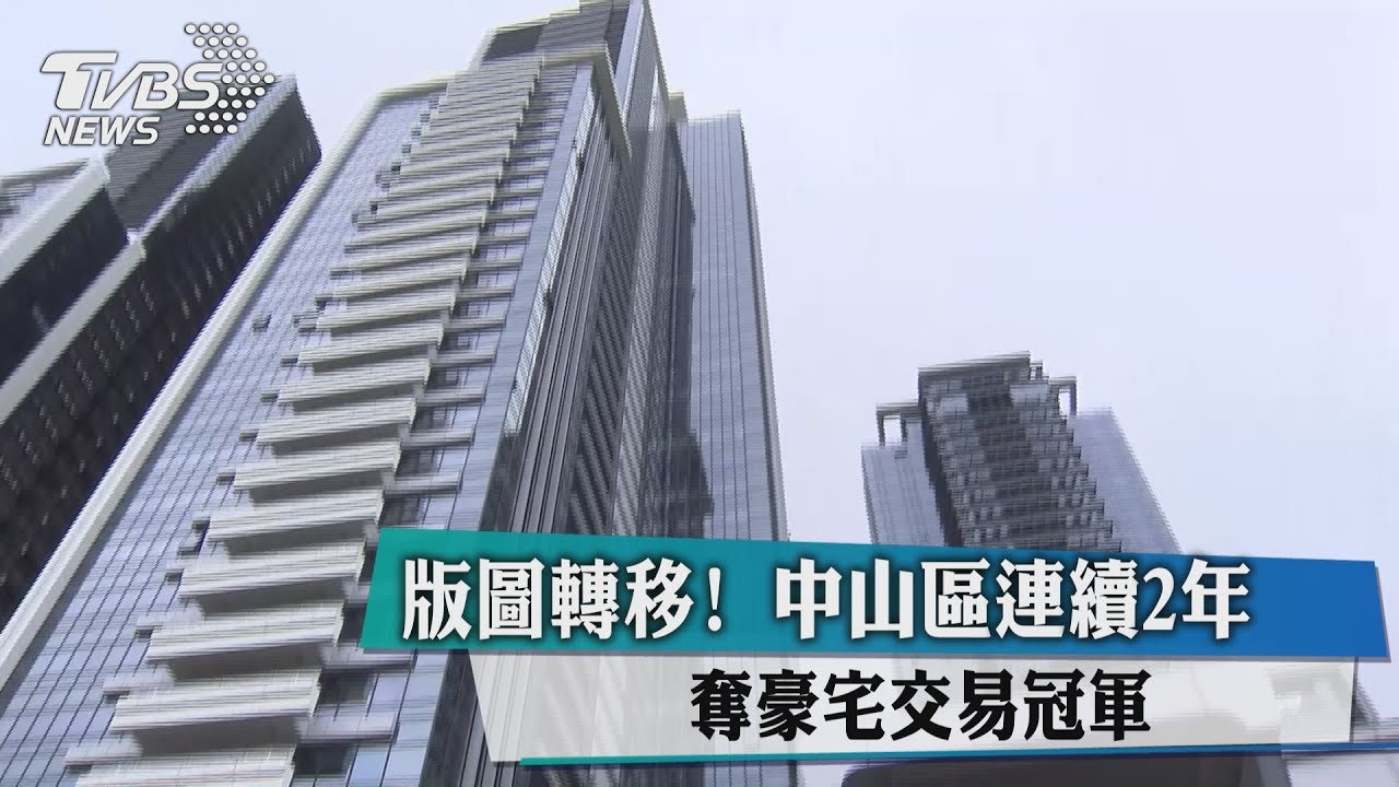 版圖轉移!中山區連續2年 奪豪宅交易冠軍