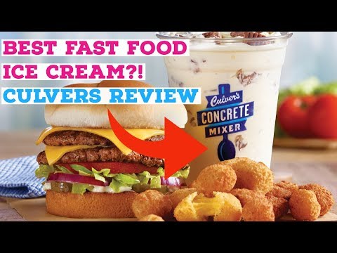 BEST FAST FOOD ICE CREAM?! Culvers Review
