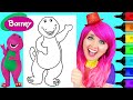How To Color Barney Markers
