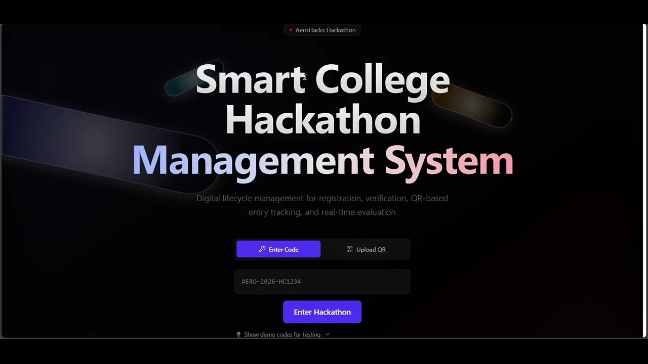 Aerohacks - Smart Hackathon Management System