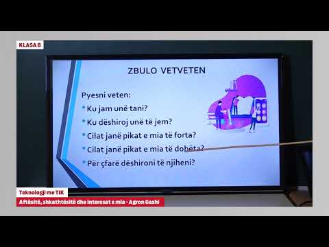 e Mesimi Klasa 8 - 8681 Teknologji me TIK - Aftësit shkathtësit dhe interesat e mia