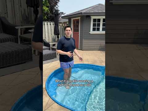 GROWING UP FAT BE LIKE… 😭💔 #shorts #comedy #pool