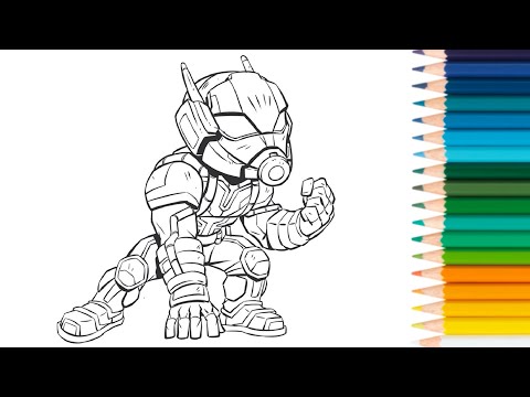 Ant-Man Coloring Page | Marvel Antman Coloring Book [NSC]