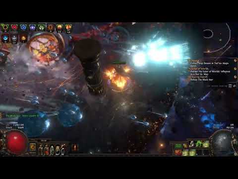 Path of Exile 3.17 - Facing The Black Star Boss |  Toxic Rain Champion Build