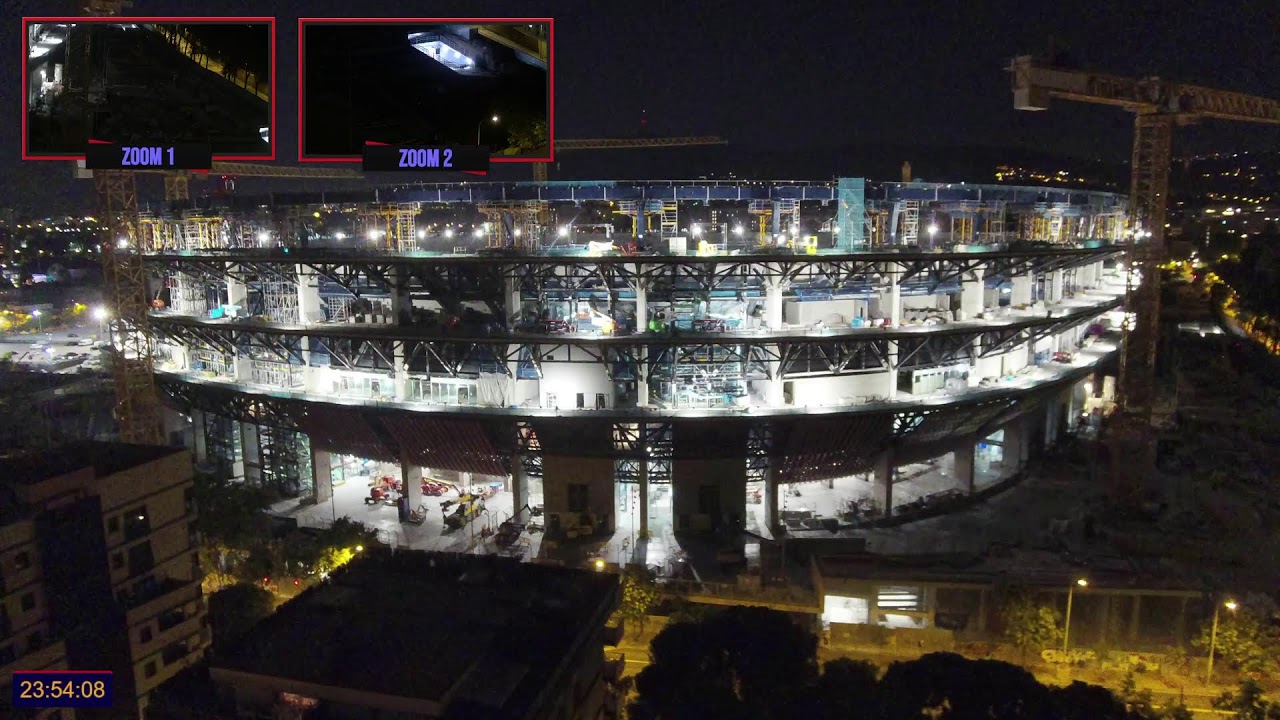 Live webcam view of Obras del Camp Nou en Vivo