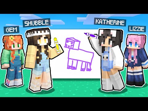 💜Drawing MINECRAFT From MEMORY w/ Friends!