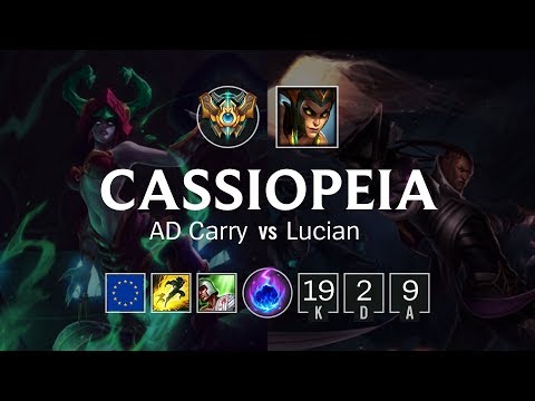 Cassiopeia Bot vs Lucian - EUW Challenger Patch 8.24