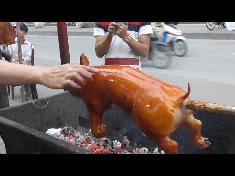 , title : 'Vietnam street food - Crispy Roast BBQ Whole Pig Hog - Street food in Vietnam 2016'