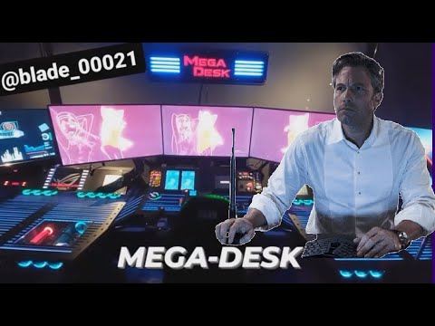 BATMAN VS SUPERMAN GAMING DESK - MEGADESK !!