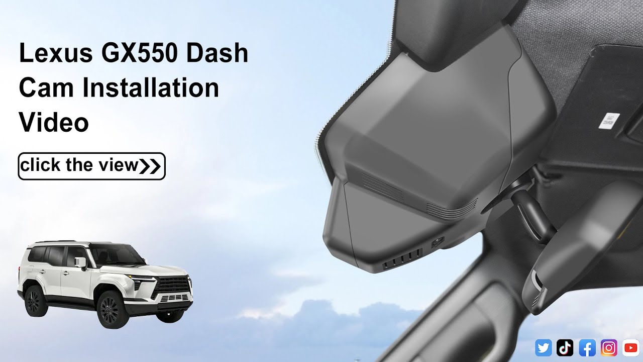 Lexus GX GX550 Gen3 J250 2024 2025 dash camera 033K-1 Installation