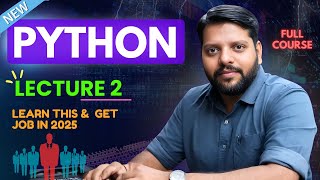 Download the video "Python Full Course 2025 | Lecture 2 - Variables, Constants and Literals"