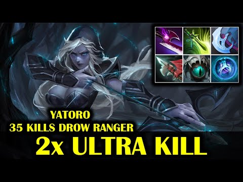 🔥 WTF 35 KILLS - 2x ULTRA KILL - DROW RANGER - YATORO - DOTA 2 PRO GAME HIGHLIGHTS