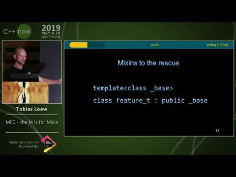 C++Now 2019: Tobias Loew “MFC - the M's for Mixin”