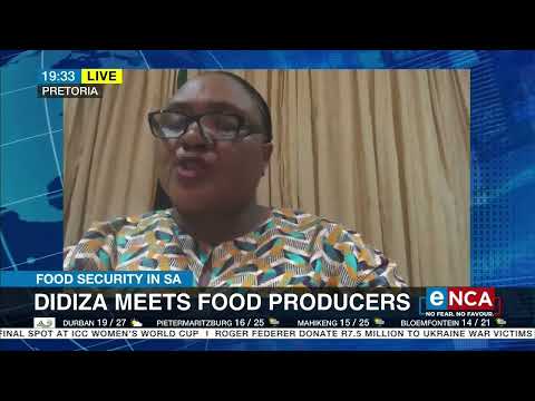 Food Security Discussion Thoko Didiza meets food producers