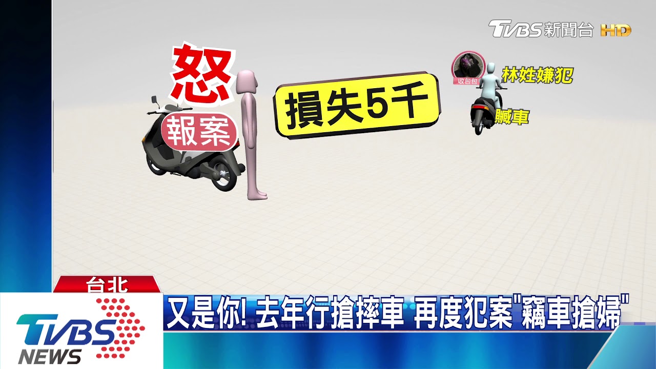 隨機搶劫！男鎖定「西門町」鬧區　飛車奪包