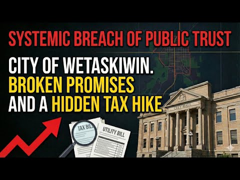 City of Wetaskiwin. Broken Promises and A 2026 Hidden Tax Hike