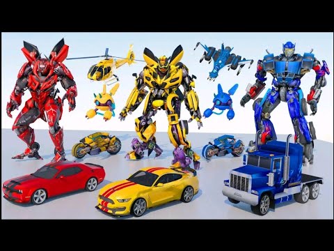 Jet Robot Car Transformation Simulator 3d– Android Gameplay