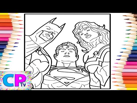 Batman/Superman/Wonder Woman Coloring Pages/Superheroes Coloring/3rd Prototype - I Know[NCS Release]