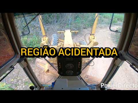 REGIÃO ACIDENTADA / 120K / Motoniveladora caterpillar grader niveleuse patrola operador Patroleiro 