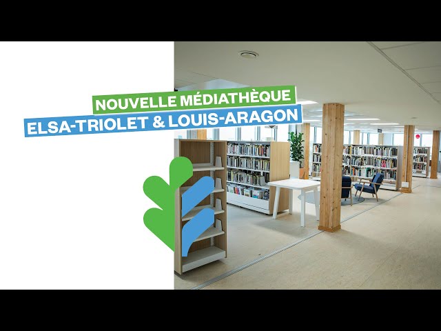 Visite de la médiathèque Elsa Triolet et Louis Aragon