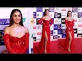 Kiara Advani Turns Up The Heat In Red Thigh High Slit Dress At Zee Cine Awards 2023
