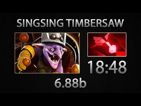 Dota 2 Timbersaw Fast Farm - SingSing - Bloodstone - 18:48 [6.88b]