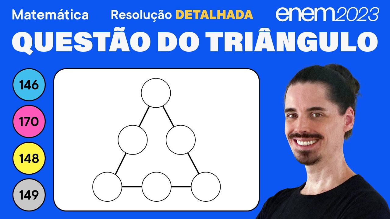 🔵 Questão do triângulo mágico: ENEM 2023 Matemática (Detalhada) - Progressão Aritmética
