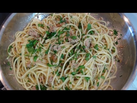 Spaghetti tonno e limone -  un piatto velocissimo