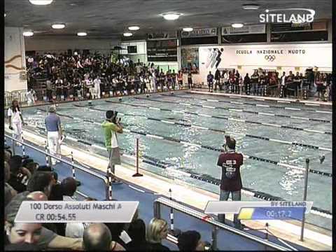 Finale dei 100 Dorso  Assoluti Maschi - 15 Memorial Chiara Giavi