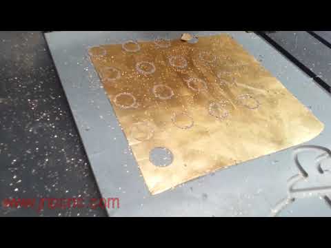 Thin copper sheet cutting by cnc