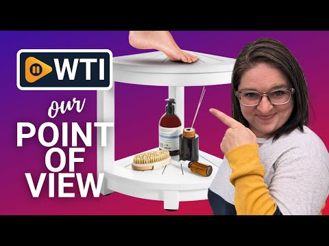 Corner Shower Stool - Waterproof Heavy Duty Shower Bench for Shaving Legs & Inside Shower Use - Sturdy Bathseat for Relaxation - Shower Shelf & Seat - Indoor & Outdoor Easy Assemble White - WTI product video review