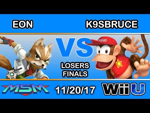 MSM 122 - Eon (Fox) Vs. MF LH | K9sbruce (Diddy Kong) Losers Finals