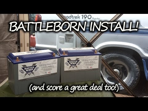 BATTLEBORN Lithium Battery Install! Scoring The BEST DEAL For OFF GRID RV Boondocking Power