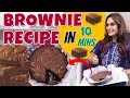 Brownie Recipe Fudgy Chocolate Brownies In 10 Mins Shrutika Arjun