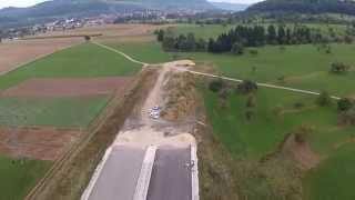 preview picture of video 'Wildflug B10 Baustelle zwischen Süßen und Gingen'