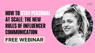 How to Personalize Influencer Marketing at Scale | Free Webinar