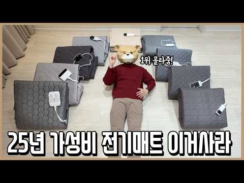 끝장봤다! 10만원대 이하 가성비 전기매트 그냥 이거사라! (25년ver.)
