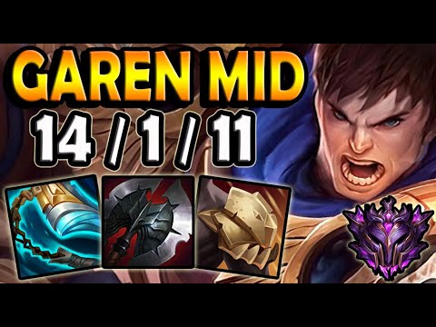 OTP GAREN vs NOCTURNE [ MID ] Lol Master Korea 11.7