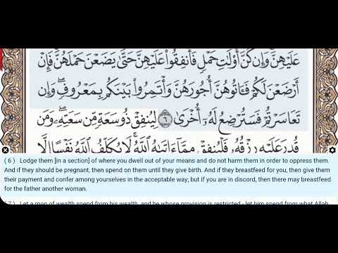 65 - Surah At Talaq - Khalifa Al Tunaiji - Quran Recitation, Arabic Text, English Translation