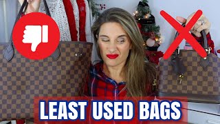 LEAST USED BAGS IN 2024 👜 SOME OF THESE WILL SHOCK YOU 🤯 VLOGMAS DAY 3 🎄