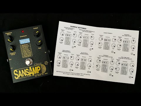 Tech21 Sansamp Classic Demo | Manual Sample Settings