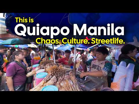 MANILA Walking Tour | Quiapo BER Months Crowds | Philippines [4K]