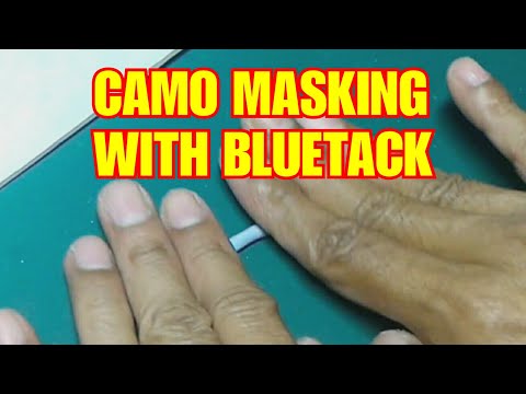 Camo Masking with Blue-tack (Re-usable Tack) Simple & Timeless Masking