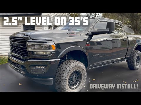 Ram 2500 Cummins 2.5" leveling kit fits 35" tires