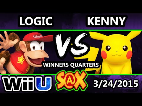 S@X - WS | Kenny (Pikachu) Vs. VGBC | Logic (Diddy Kong) SSB4 WQ - Smash 4 - Smash Wii U